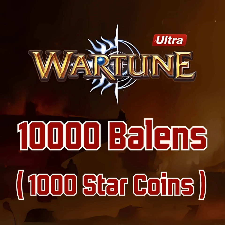 Wartune 10000 Balens ( 1000 Star Coins )