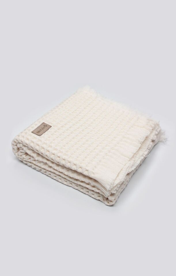 Bistyle Style Baby Pike Battaniye 110x110 70149 Ekru