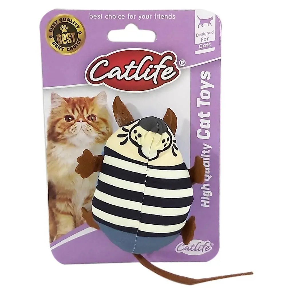 Sevimli Kumaş Fare Kedi Oyuncağı 17 cm Çeşitli Renklerde