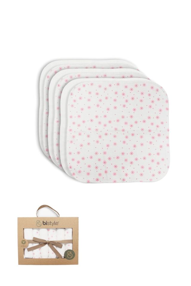 Bistyle Stars Kutulu 6lı Penye Mendil 20x20 90104 Pudra