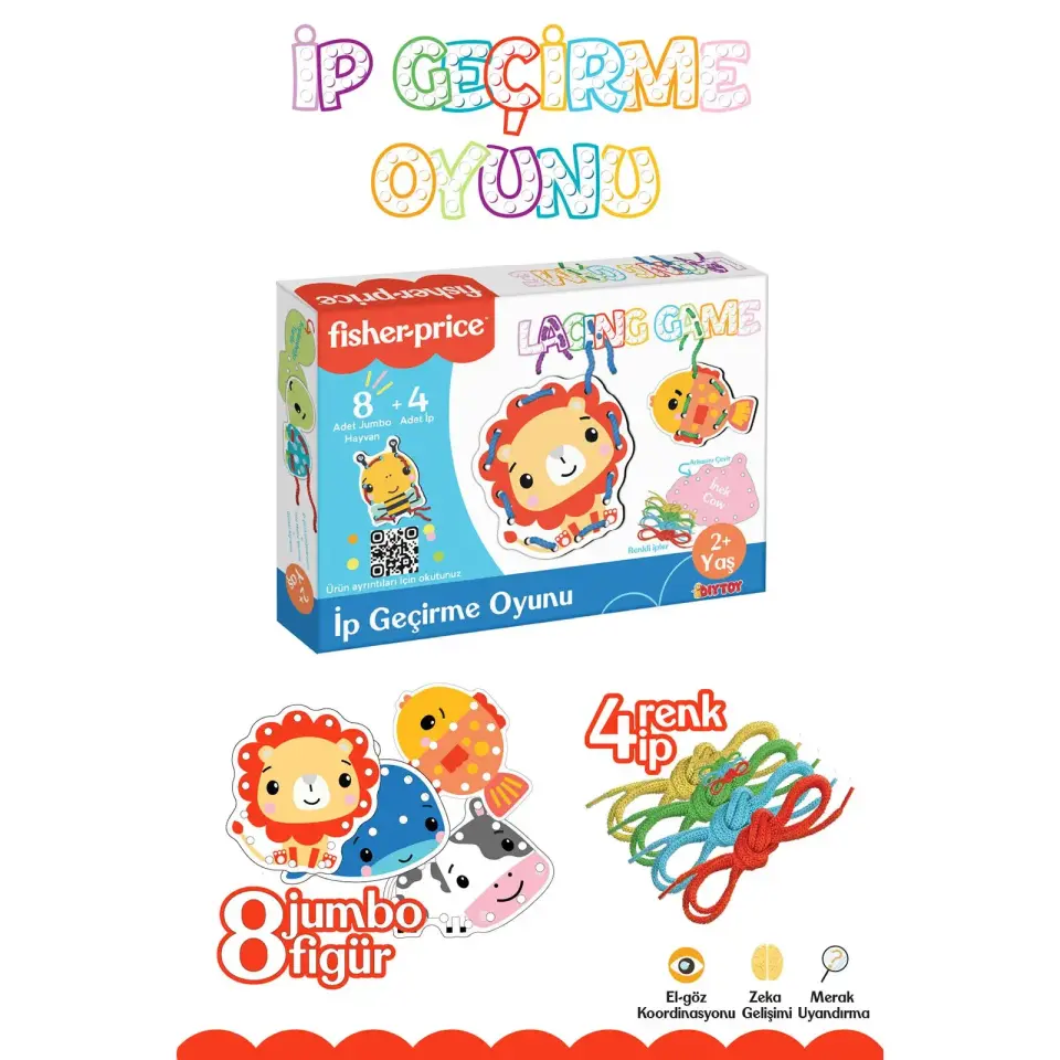 Fisher Price İp Geçirme Oyunu Lacing Game