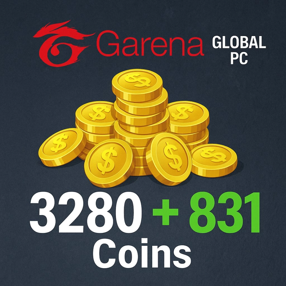 3280 + 831 Coin Garena Global PC