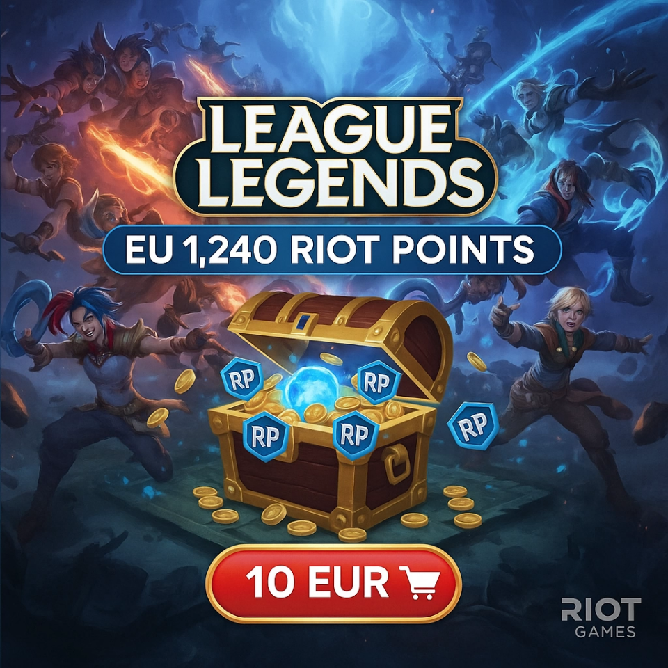 LoL 1240 RP EU West 10 EUR
