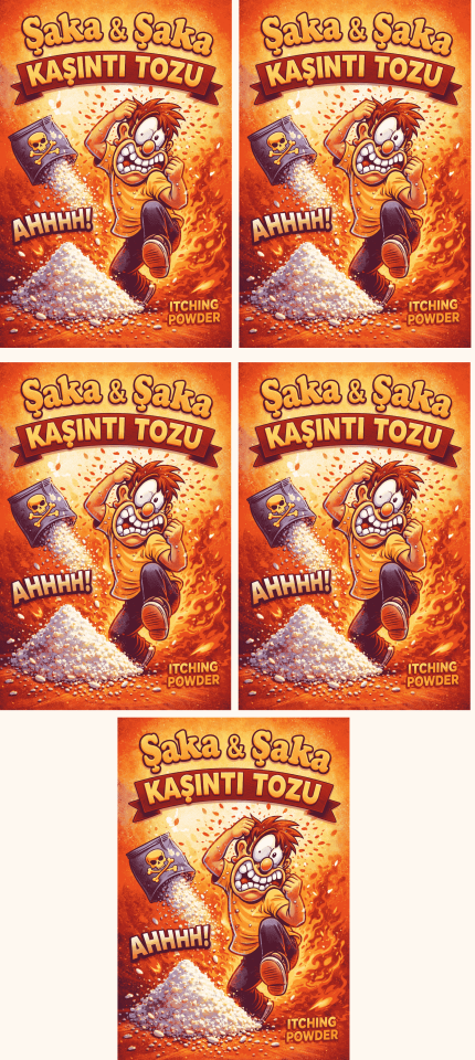 5 Adet Kaşıntı Tozu Şaka Kaşıntı Tozu Eğlence Şaka Amaçlı Toz (1077)