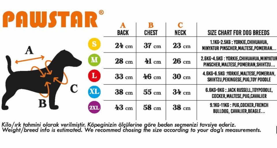 Pawstar Green Travel Tişört XXLarge 38X43X58 cm