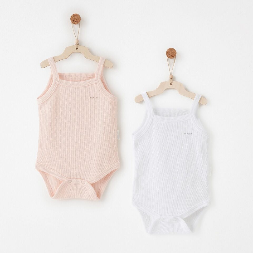 Andywawa AC26760 Special Modal 2li Askılı Body Pink White