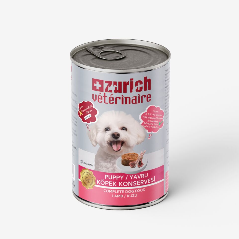 Zurich Veterinaire Pate Kuzulu Yavru Köpek Konservesi 415 gr