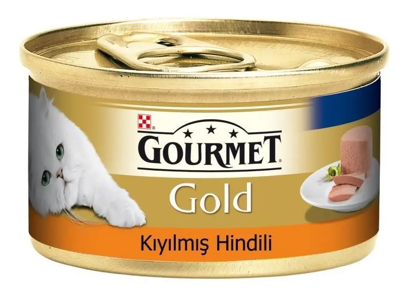 Gourmet Gold Kıyılmış Hindili Kedi Konservesi 85gr