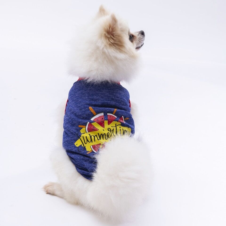 Pawstar Navy Blue Summer Time Tişört XXLarge 38X43X58 cm