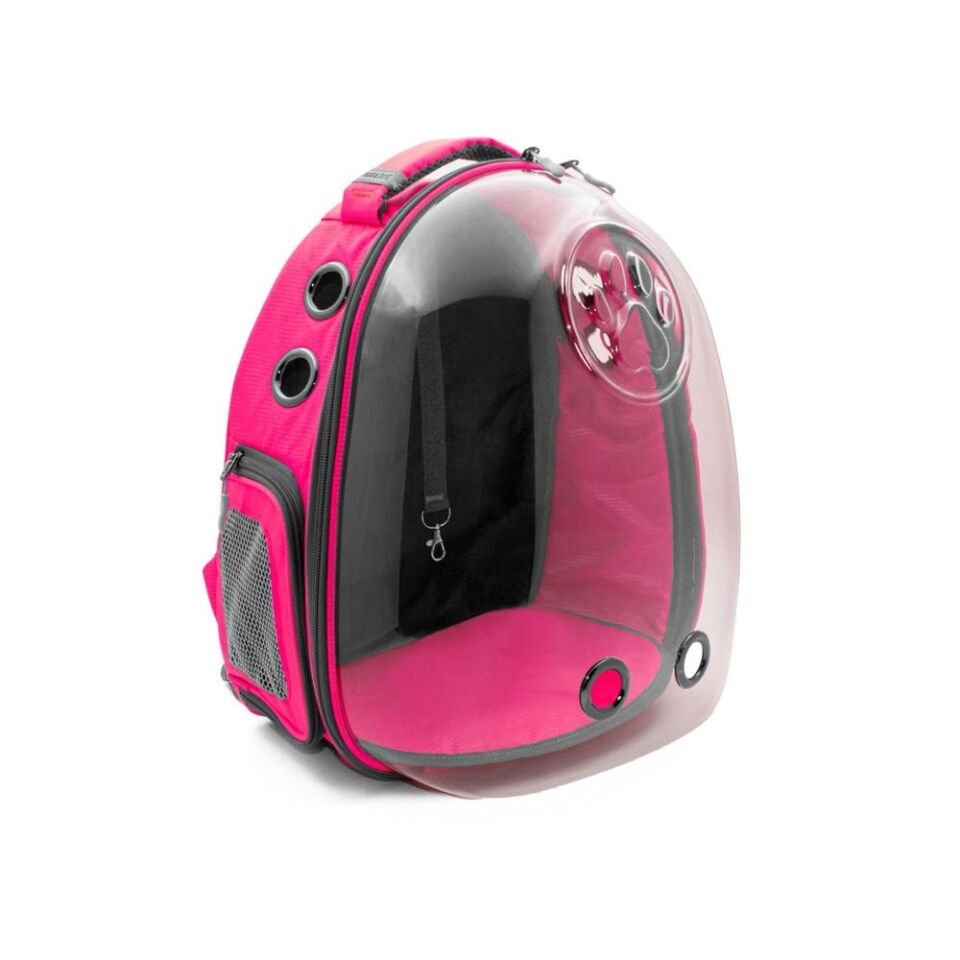 Cattie Astronot Kedi Taşıma Çantası 25x30x40cm Pembe