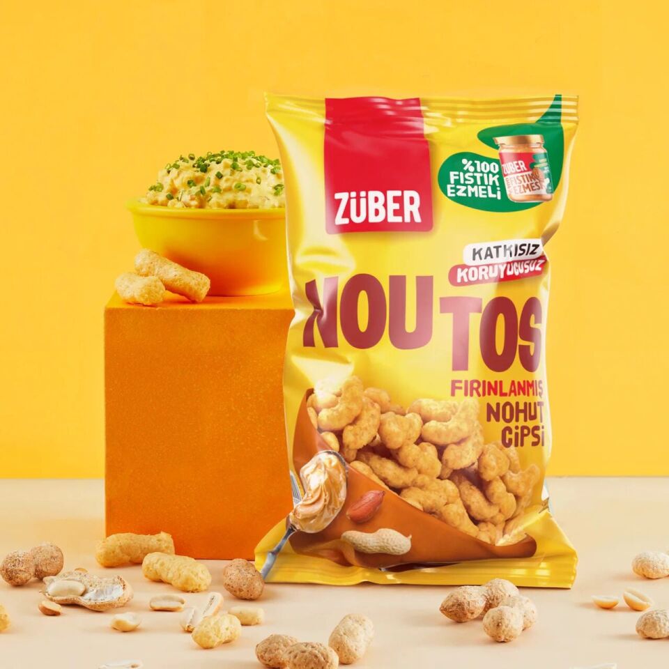 Züber Noutos Fırın Nohut Cipsi 55 Gr Fıstık Fıstık