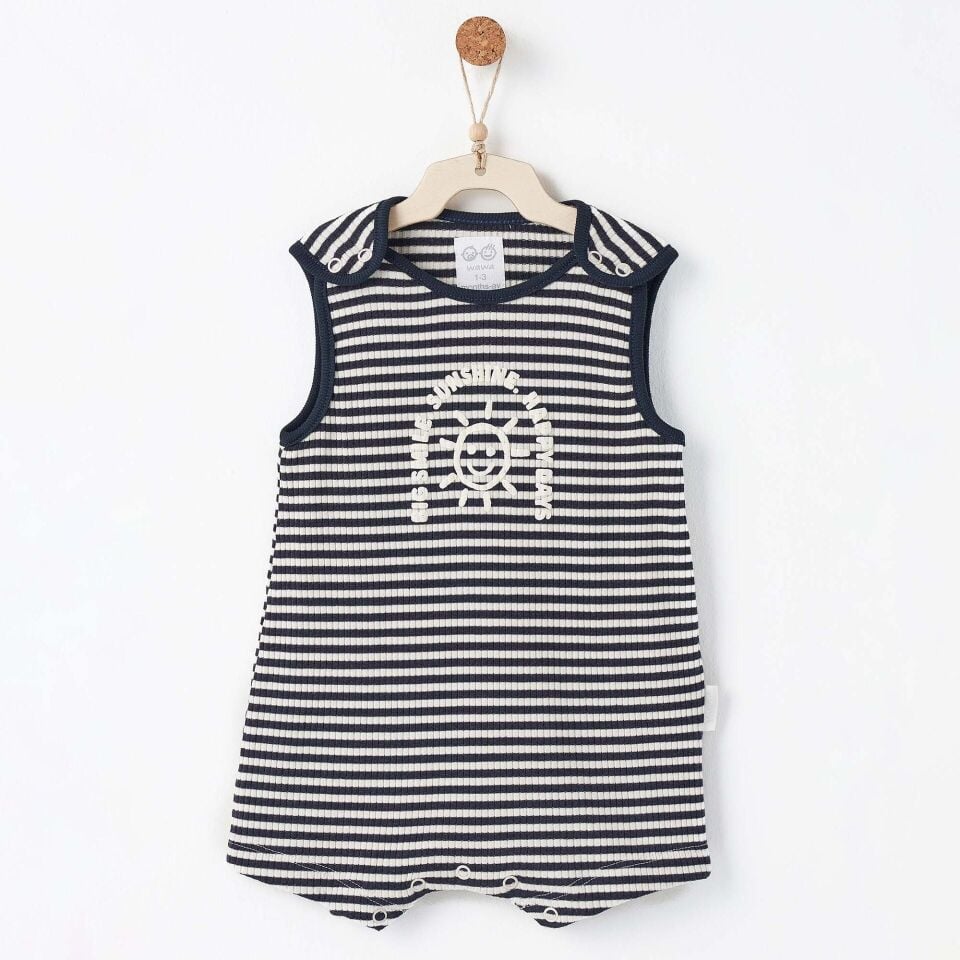 Andywawa AC26670 Bamboo Striped Tulum NAVY