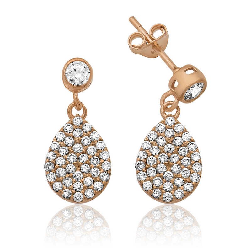 925 Ayar Gümüş Damla Küpe Ea1160194 (1077)