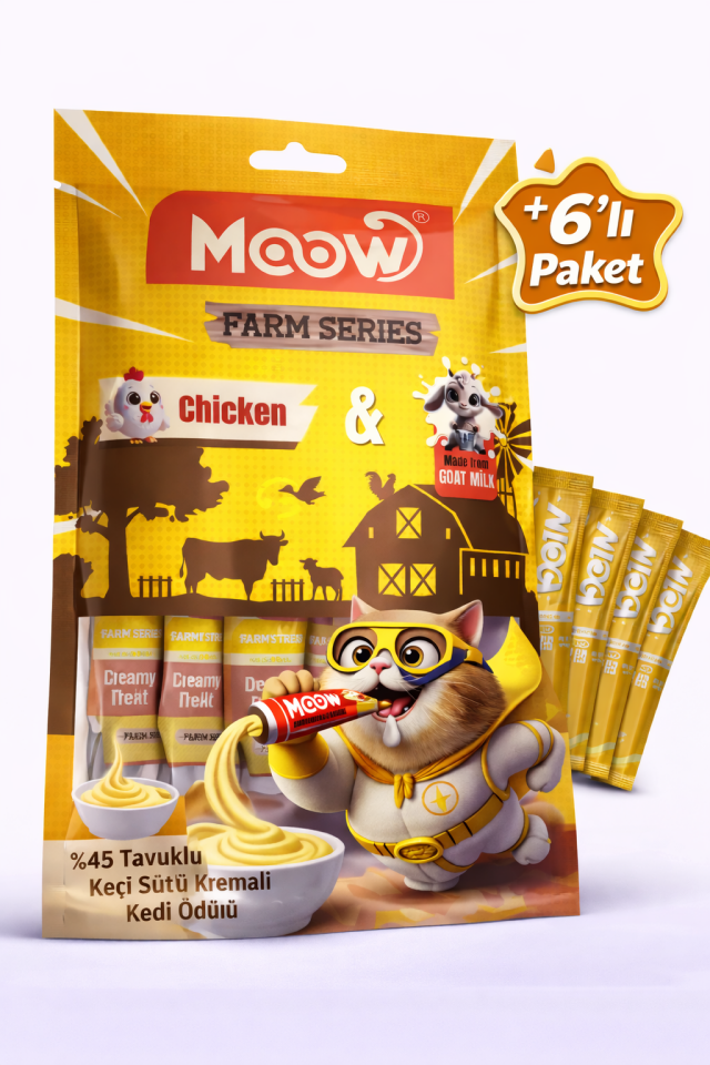 Tavuklu Keçi Sütlü Kedi Krema Ödülü 6x12g