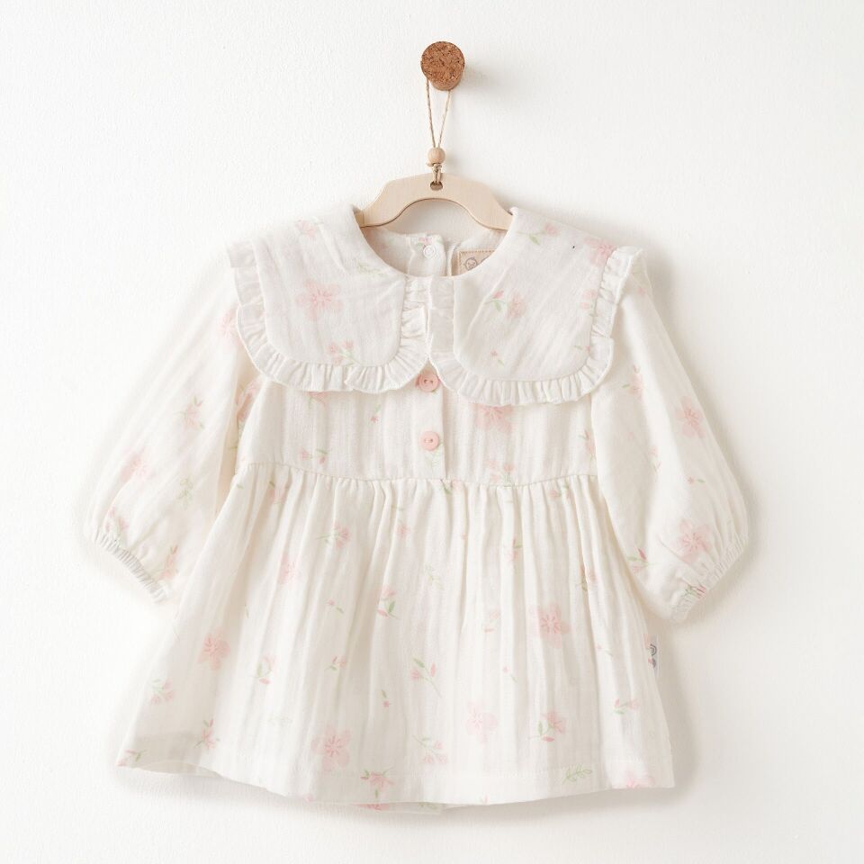 Andywawa AC26622 Lovely Day Elbise Ekru