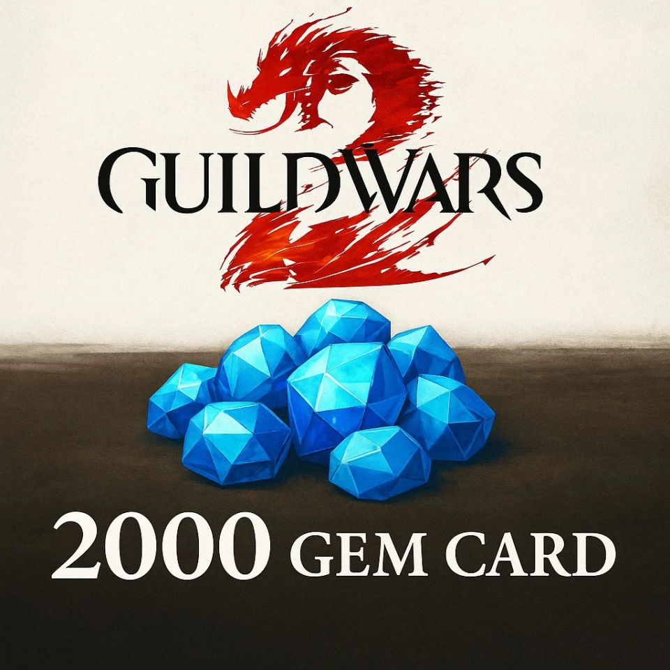 Guild Wars 2 2000 Gem Card