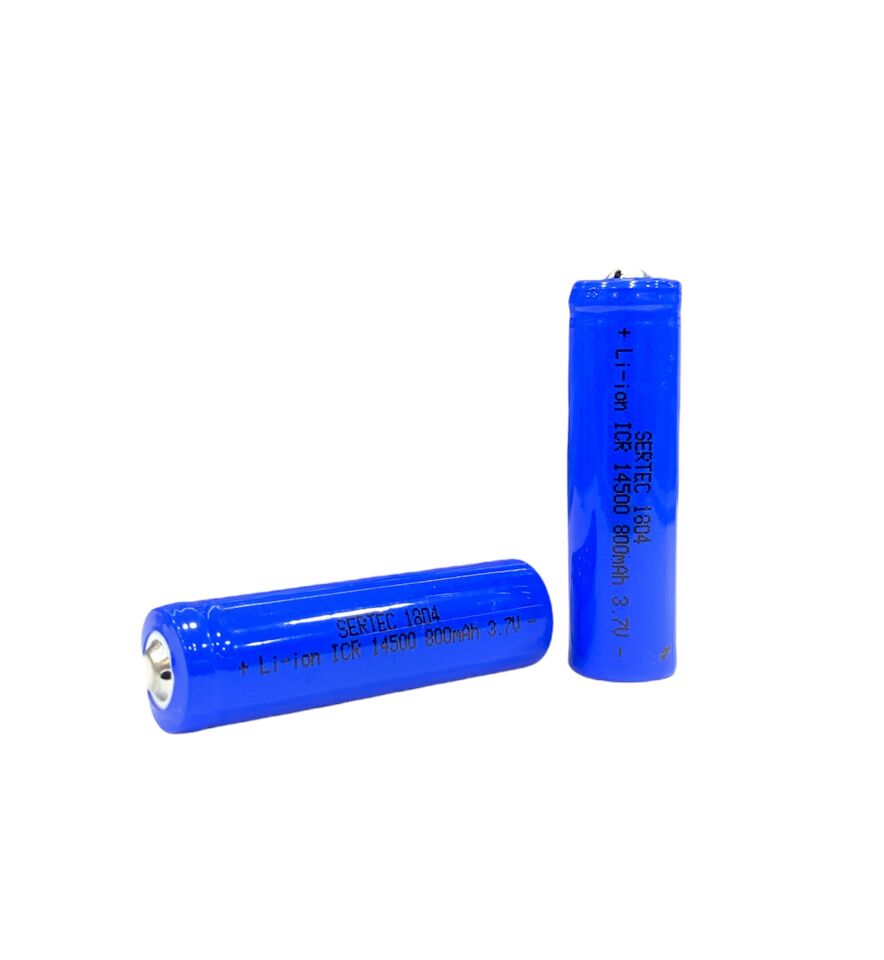 3.7V Liıon 14500 Aa  800 Mah 1C Şarjlı Pil (Başlı) (1077)