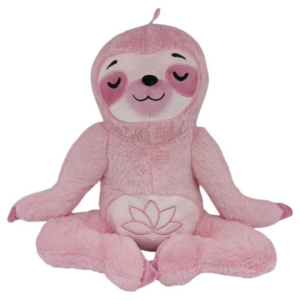 Peluş Yogacı Tembel Hayvan 40 cm - Pembe