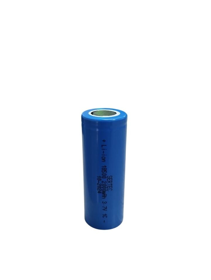 3.7V Liıon 18500 2000 Mah 1C Şarjlı Pil (1077)