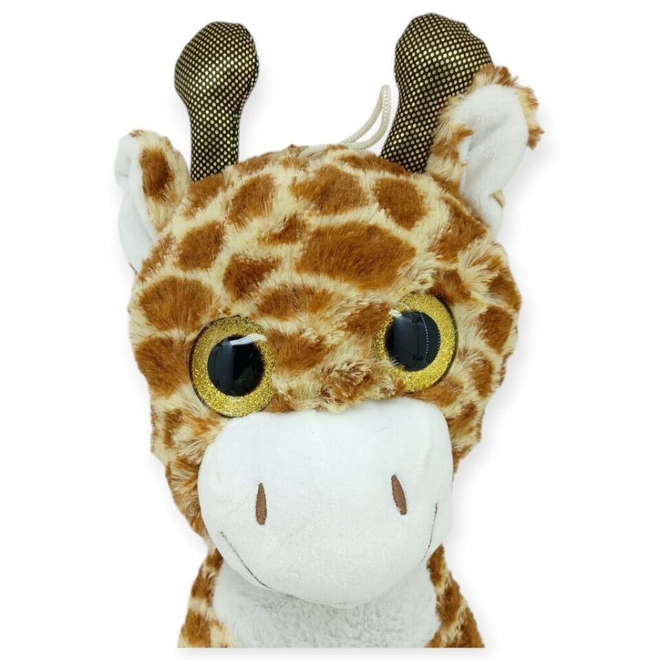 Peluş Cam Gözlü Hayvanlar 25 cm - Zürafa