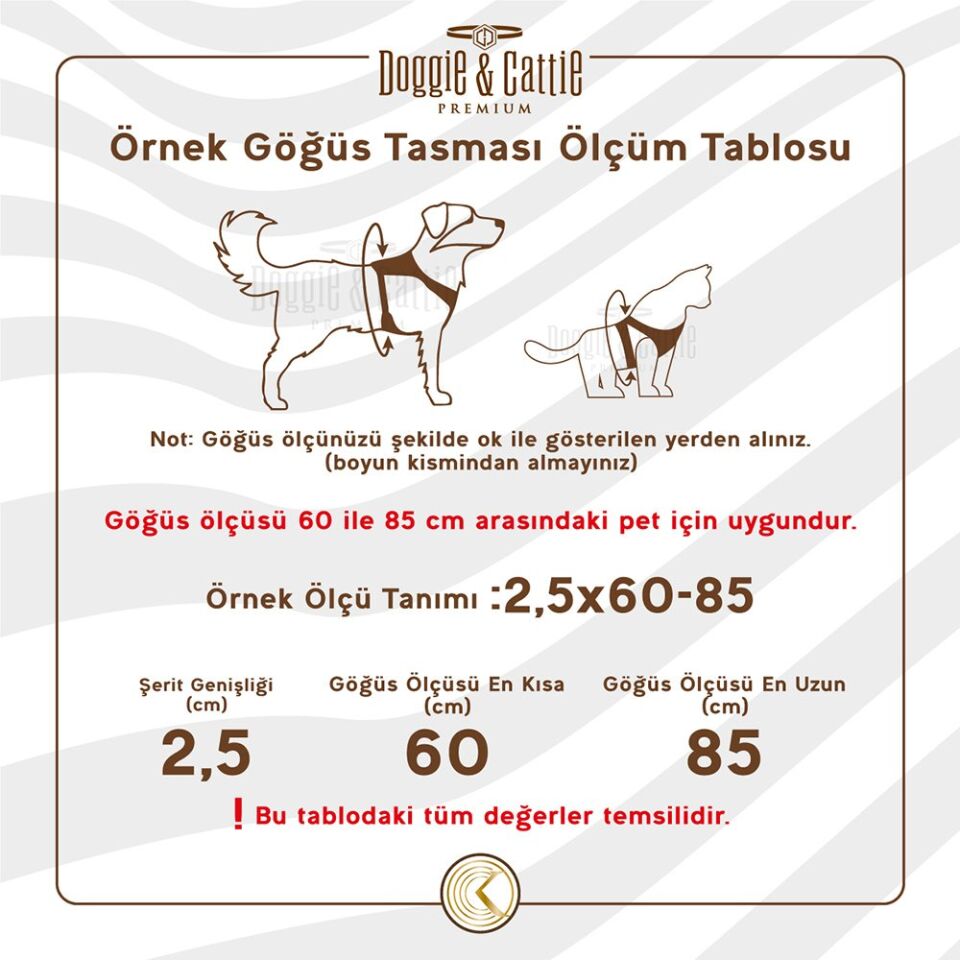 Doggie Comfort Ronin Köpek Bel Tasması 85 cm Haki