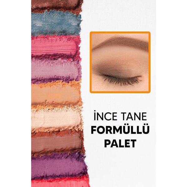 15 Renkli Sedefli Mat Far Paleti - 2'li Set