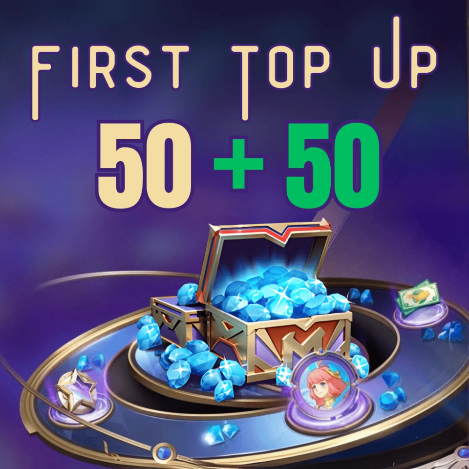 MLBB 100 Diamonds (50 + 50 Bonus) First Top Up PHP