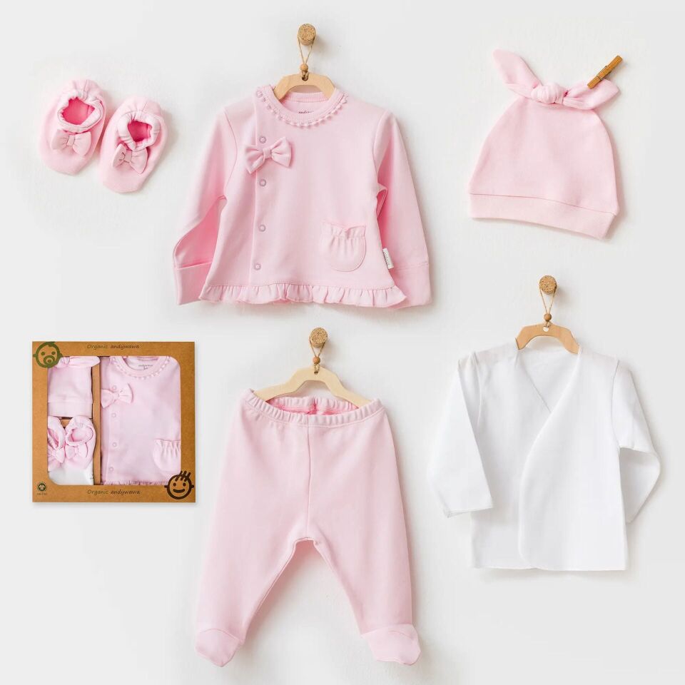 Andywawa AC25540 Natura Wawa 5'li Hastane Çıkışı Pink