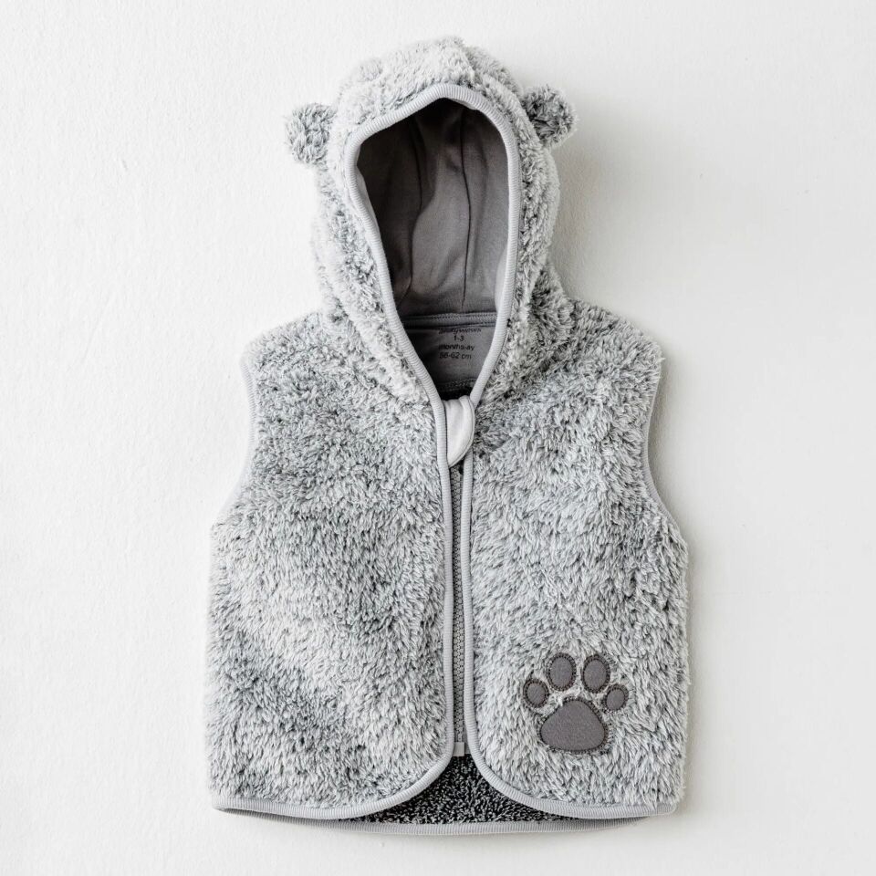 Andywawa AC26026 Keep Smiling Yelek Grey