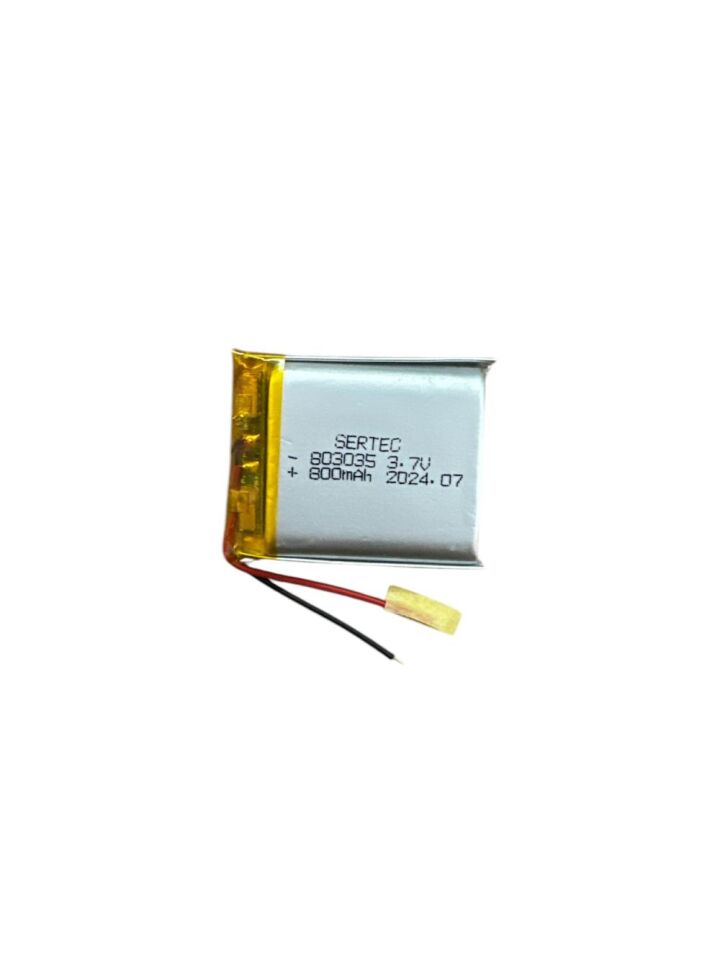 803035 3.7V 800 Mah Lipolymer Pil (Devreli/1.5A) (1077)