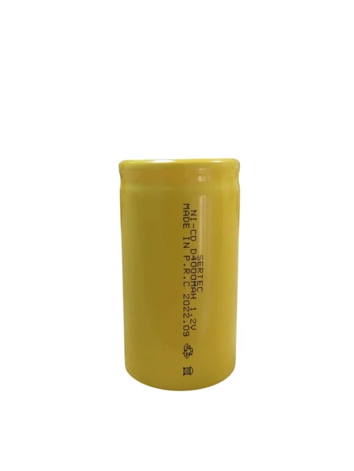 1.2V 4000 Mah  D Büyük Boy  Nicd Şarjlı Pil  (Başsız / Flat Head) (1077)