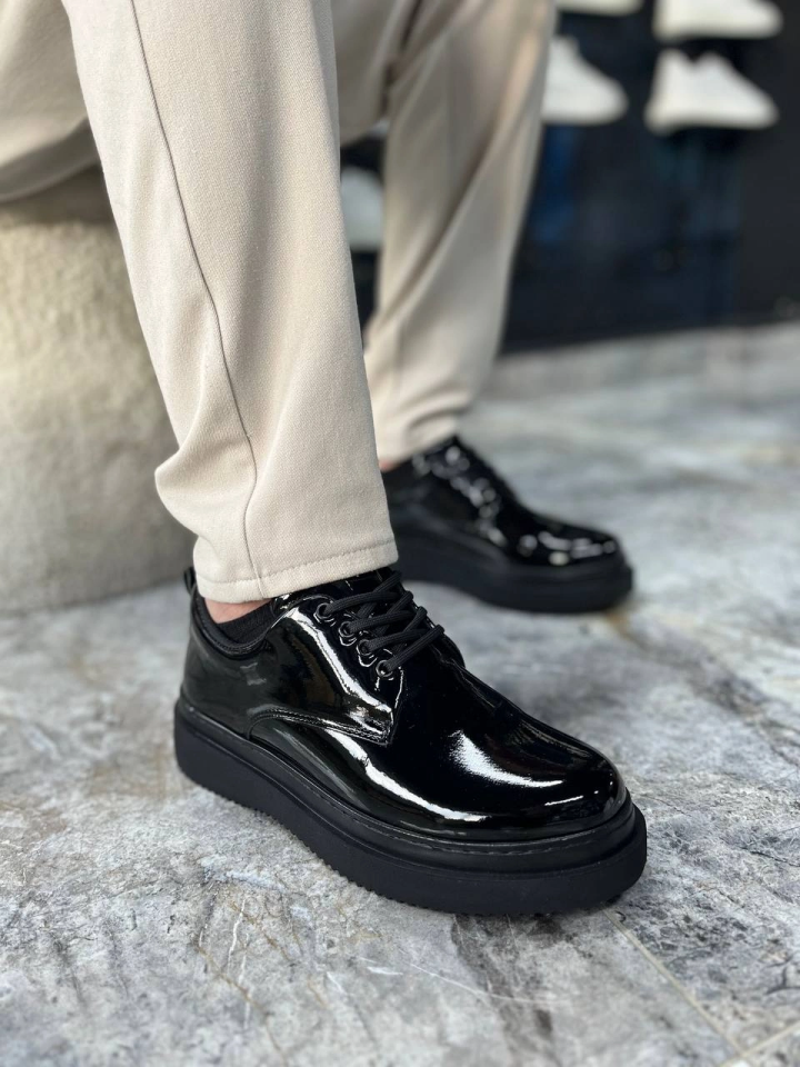 KB-X16 Kuback Kömür Rugan Günlük Erkek Ayakkabı