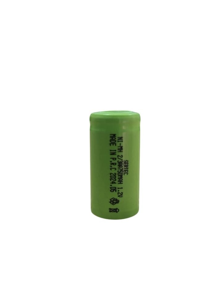 1.2V 750 Mah  2/3Aa  Nimh Şarjlı Pil  (Başsız / Flat Head) (1077)