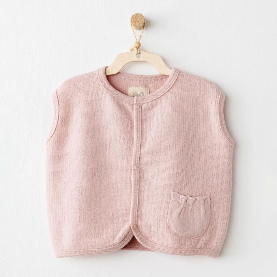 Andywawa AC26201 Casual Yelek Pink