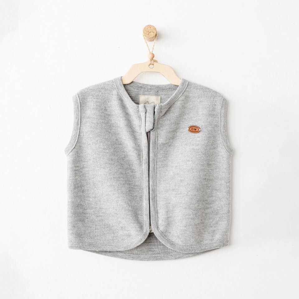 Andywawa AC26211 Casual Yelek Grey