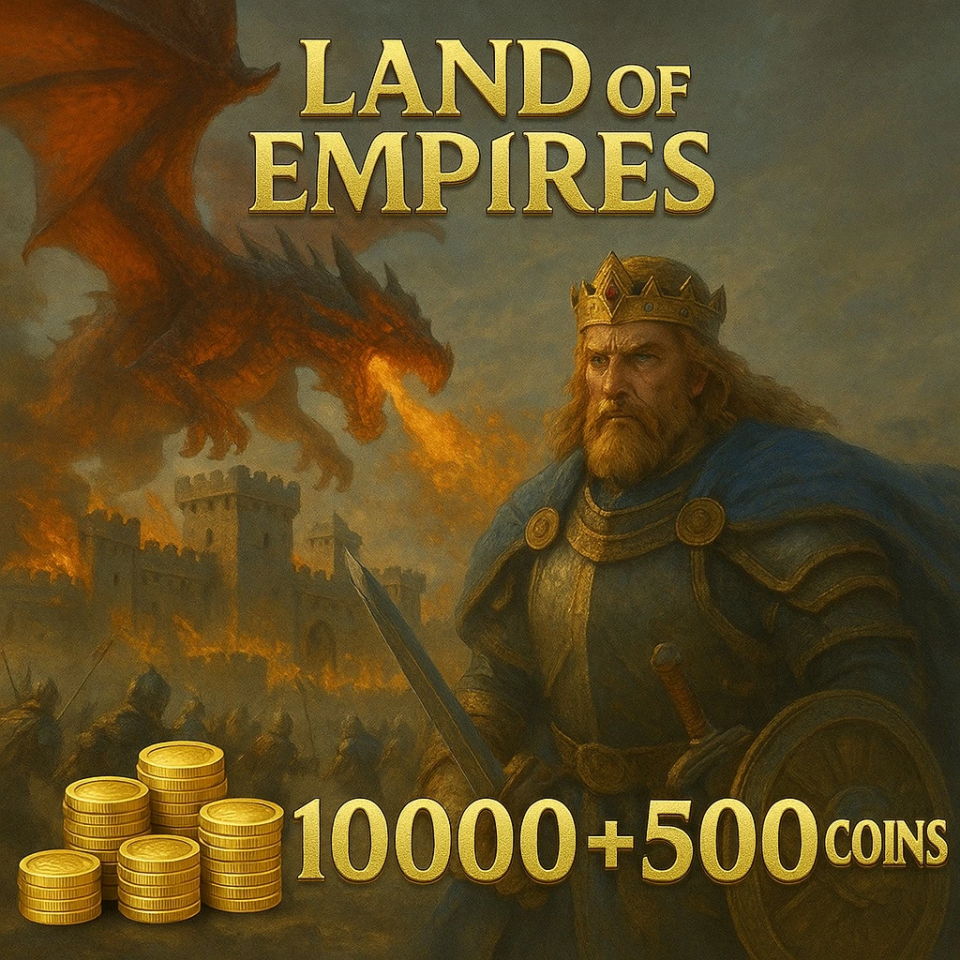 Land of Empires 10000 + 500 Coins