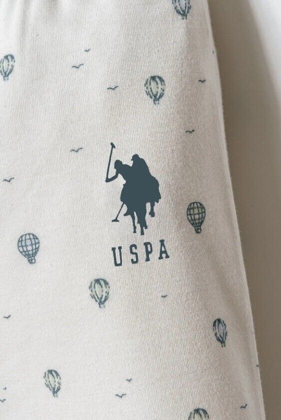 U.S. Polo Gömlek Pijama Takımı USB2852 Beyaz