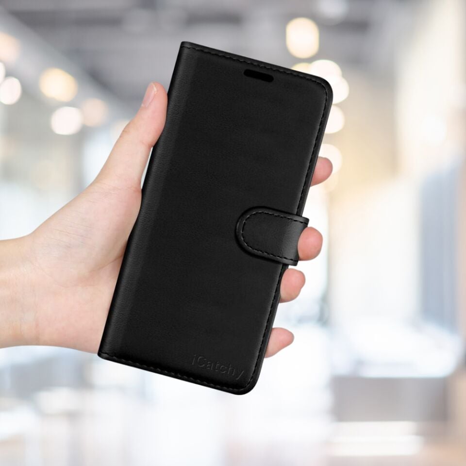 Tecno Pova Neo 4 Kartlıklı Cüzdan Kılıf (Deluxe Wallet Case)  Si̇yah (1077)