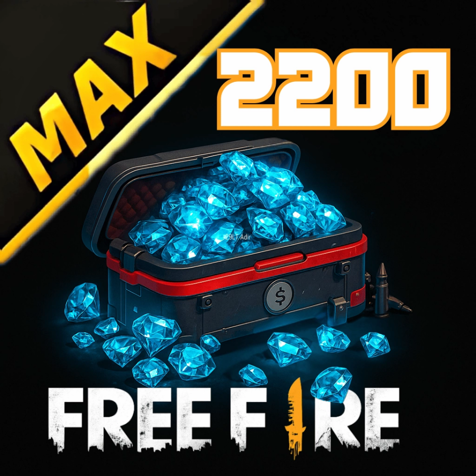 Free Fire MAX 2200 Elmas