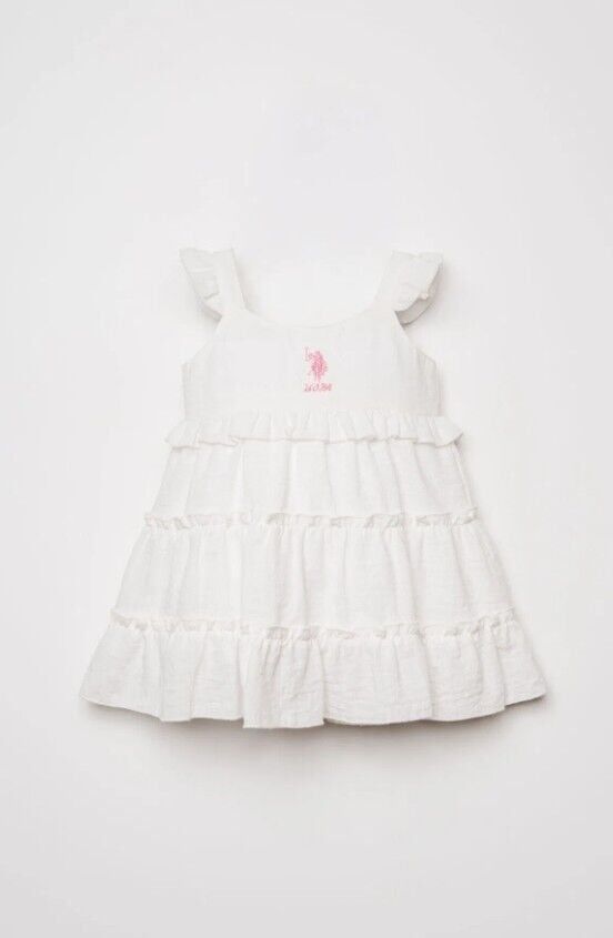 U.S. Polo Elbise USB3033 Beyaz