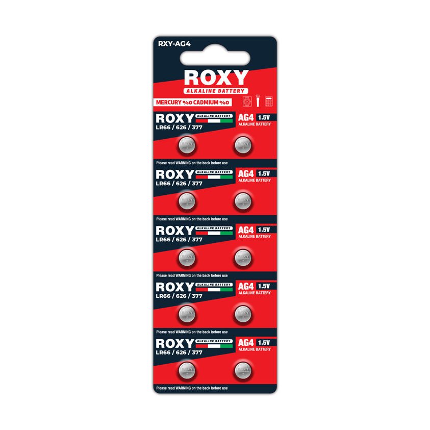 Ag4 Lr66/626/377 18 Mah Alkalin Düğme Pil 10 Lu Paket (1077)