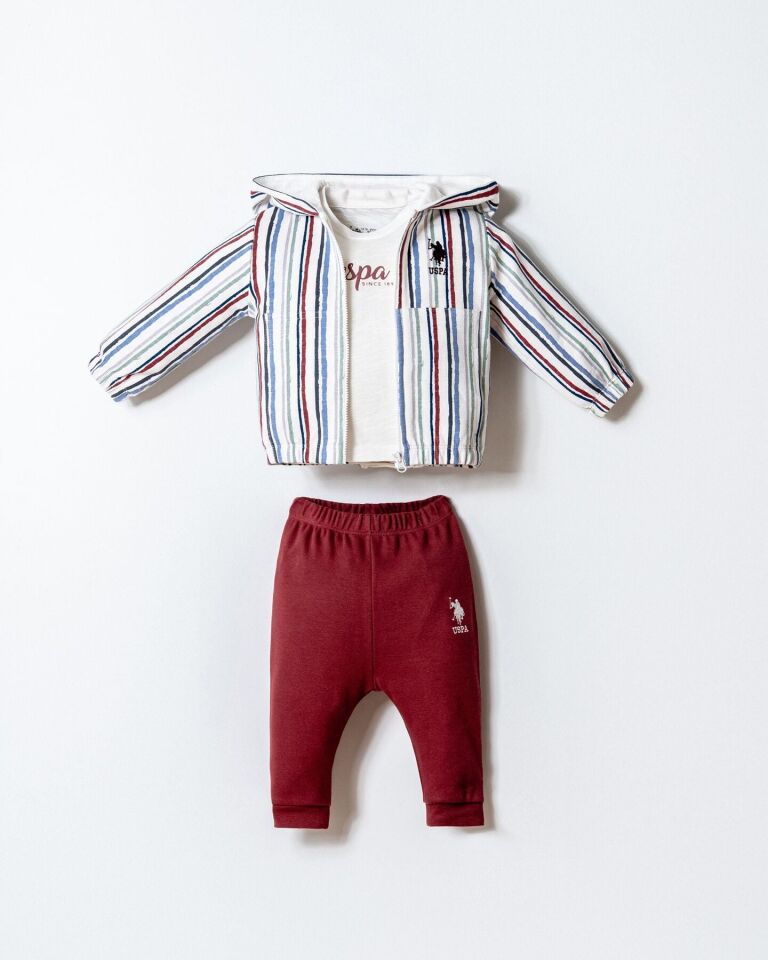 U.S. Polo 3lü Takım USB2878 Beyaz