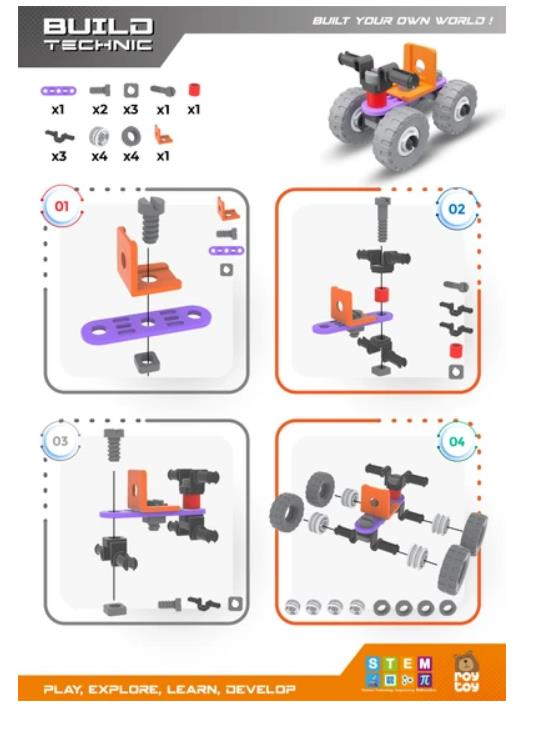 Sök Tak 21 Parça ATV Build Technic - 4100101-2-21