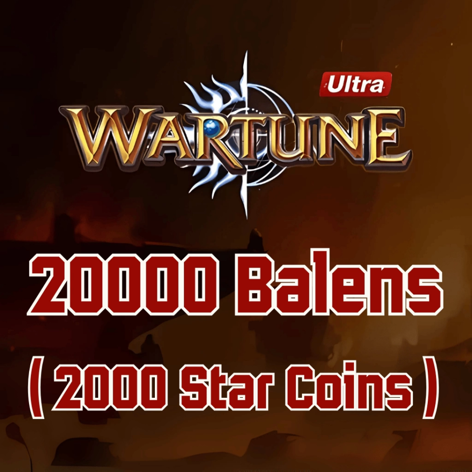 Wartune 20000 Ballance (2000 Star Coins) US