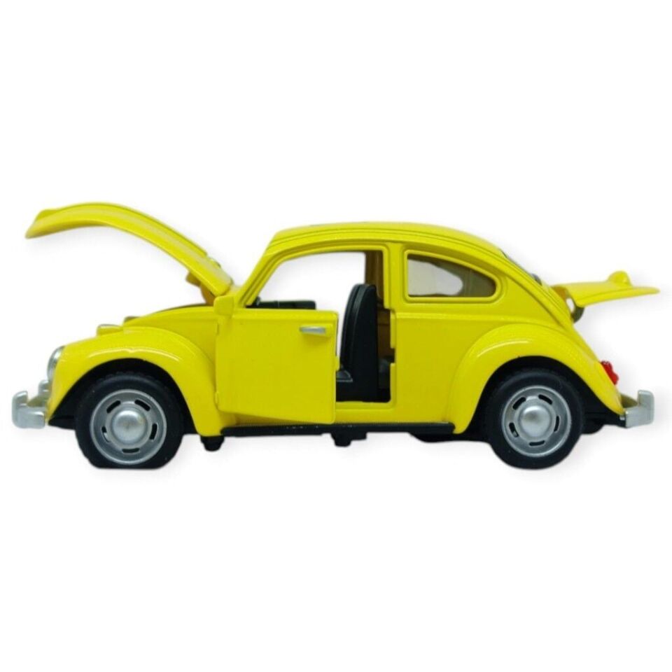 Sesli Işıklı Vosvos Araba 15 cm - 32111D - Sarı
