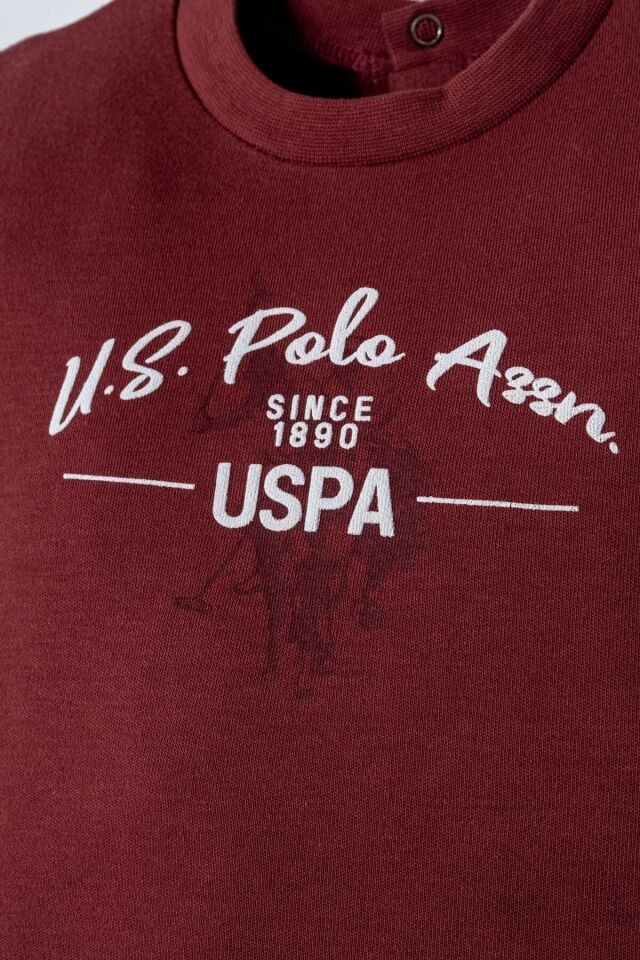 U.S. Polo 2li Takım USB2879 Bordo 9-12 Ay - Bordo