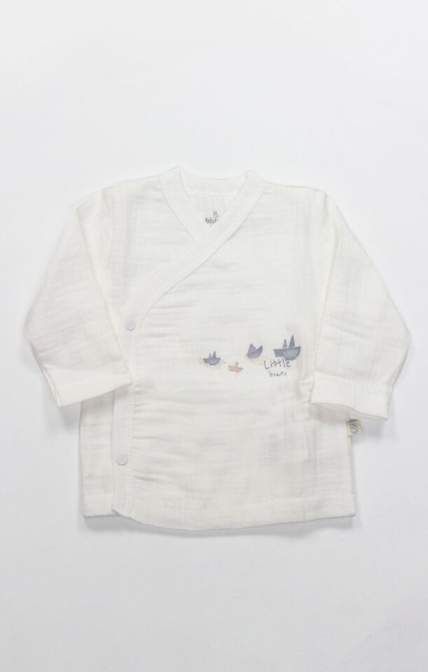 Bistyle 10lu Hastane Çıkışı Müslin Little Boats 11121 Ekru