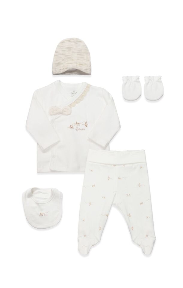 Bistyle 5li Hastane Çıkışı Love You Smile 12115 Ekru