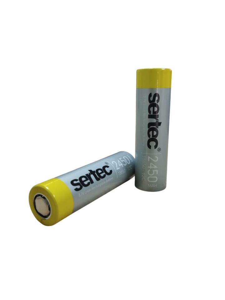 18650 3.7V 2450 Mah 12C Liıon Şarjlı Pil (1077)