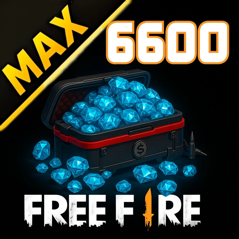 Free Fire MAX 6600 Elmas